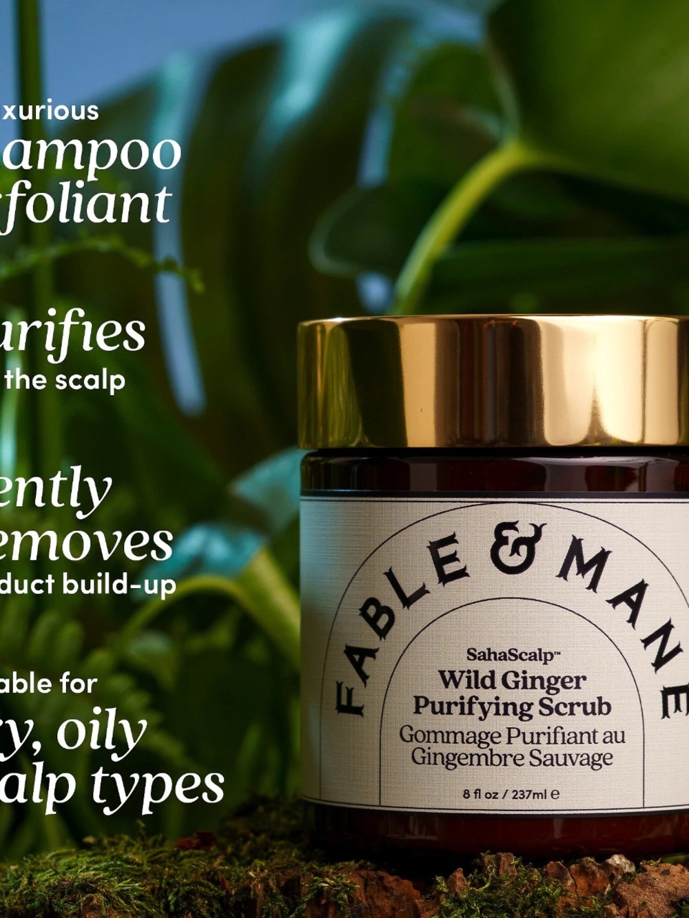 Fable & Mane Wild Ginger Purifying Scrub - Picture 3 of 7